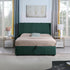 Amelia Plus 5FT Storage Bed - Green Velvet Fabric